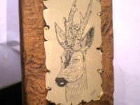 QUADRO IN OTTONE CON CAPRIOLO
